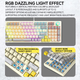 Игровая механическая клавиатура TWolf T50 Blue Switch c RGB подсветкой white - изображение 8