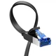 Высокоскоростной интернет кабель RJ45 Cat8 Ethernet UGREEN плоский Lan сетевой кабель шнур 0.5 м (25218) - изображение 1