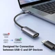 Переходник USB-C to DisplayPort Ugreen CM654 Thunderbolt 4 8k 60hz Grey (15575) - изображение 6
