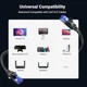 Высокоскоростной интернет кабель RJ45 Cat8 Ethernet UGREEN плоский Lan сетевой кабель шнур 0.5 м (25218) - изображение 4