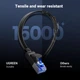 Высокоскоростной интернет кабель RJ45 Cat8 Ethernet UGREEN плоский Lan сетевой кабель шнур 0.5 м (25218) - изображение 6