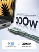 Кабель зарядный UGREEN USB C to USB C Charger Cable 100W кабель для быстрой зарядки 2 м Green (90794) - изображение 2