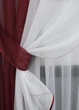 Кухонный комплект VR-Textil № 038к шторки и тюль Красный с белым 280х170 см (52-0879) - изображение 3