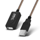Кабель подовжувач активний 30 м USB 2.0 A male to female для пк сканера принтера - зображення 4