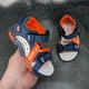 Босоножки детские для мальчика с закрытой пяткой BBT Kids синие с оранжевым 22 р (14 см) 5398 - изображение 6