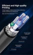 Кабель Vention USB type А 2.0 — USB type B для принтерів, БФП 2.0 480 Мбіт/с 2 A 3 м Black (COQBI) - зображення 4