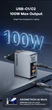 Швидкий зарядний пристрій ASOMETECH 100W GaN PPS PD+QC4.0 LED-дисплей 3-ports Multi USB (USB + 2 Type-C) для ноутбука планшета смартфона та ін. - зображення 3