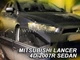 Дефлекторы окон (ветровики) HEKO для Mitsubishi Lancer 10 2007+ 4D вставные 4 шт - изображение 6