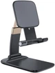 Держатель для телефона/планшета ESSAGER Knight Foldable Desk Mobile Phone Holder Stand (Plastic) Black (EZJZM-QSSJ01) - изображение 1