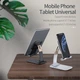 Держатель для телефона/планшета ESSAGER Knight Foldable Desk Mobile Phone Holder Stand (Plastic) Black (EZJZM-QSSJ01) - изображение 5