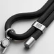 Универсальный ремешок-шнурок для смартфона, Rope, Titanium Onyx, нейлоновый, прочный, регулируемый по длине, с держателем для чехлов с вырезом для зарядки, кросбоди, подходит для ношения на шее и через плечо, ArmorStandart (ARM76098) - изображение 1