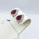 Сережки серебряные с кубическим цирконием 4,65 г - изображение 2