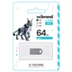 Флеш-накопитель металлический брелок моноблок Flash Wibrand WI2.0/LY64M2S USB 2.0 Lynx 64Gb Silver - изображение 2