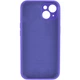 Захисний чохол-накладка Silicone Full Case AA Camera Protect для iPhone 14 Dark Purple (FullAAi14-22) - зображення 4