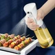 Стеклянная бутылка Mimo для масла 300 мл с дозатором для оливкового масла, соевого соуса, вина, уксуса белый - изображение 1