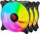 Набор ARGB-вентиляторов Savio Blast Fan 120 мм - 3 шт. (BLAST FAN SET) - изображение 1