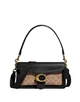 Кожаная женская сумка через плечо Coach Tabby Shoulder Bag 26 With Signature Canvas Tan Black черная (339000) - изображение 1