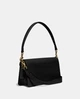 Кожаная женская сумка через плечо Coach Tabby Shoulder Bag 26 With Signature Canvas Tan Black черная (339000) - изображение 5