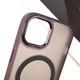 Противоударный Чехол TPU+PC Lily with MagSafe для Apple iPhone 14 (6.1") Dark Purple - изображение 5