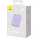 Портативний зарядний пристрій Power Bank Baseus Magnetic Mini OS 20W c БЗП 10000 mAh (PPCX110105) Purple - изображение 6