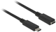 Kabel Delock USB-CM - USB-CF 3.0 0.5 m Black (4043619855322) - obraz 2