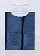 Набор полотенец Gulcan Cotton - Ornament Blue 50*90+70*140 - изображение 1