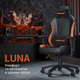 Кресло игровое Anda Seat Luna Color Size L Black/Orange PVC (AD18-48-BO-PV) - изображение 8