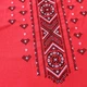 Жіноча футболка з вишивкою Ladan Гердан 46 Червоний (FW1-KVITKOVA-RED) - зображення 3