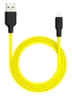 Кабель Hoco X21 Plus (USB to Lightning / 2.4A) / спеціально для iPhone / довжина кабелю 1 метр / (black & yellow) - зображення 2