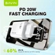 Сетевое зарядное устройство Bavin PC939Y-CC PD 20W Type-C USB-A (QC3.0) + кабель Type-C / Type-C White (C-PC939Y-CC-W) - изображение 3