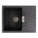 Гранитная мойка для кухни Platinum 6250 ZIRKONE матовый Графит - изображение 1