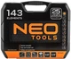 Набор инструментов Neo Tools CrV и S2 143 шт (08-945) - изображение 2