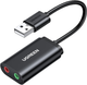 Звуковая карта UGREEN US205 USB 2.0 to 2x3.5mm Black (30724) - изображение 1