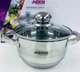 Кастрюля с крышкой из нержавеющей стали Benson BN-217-H 1.8л серый - изображение 2