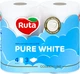 Упаковка бумаги туалетной Ruta Pure White 3 слоя 4 рулона х 14 шт (4820023747548) - изображение 2