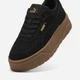 Женские кеды кожаные низкие Puma Karmen II Idol SD 39746205 40.5 (7UK) 26 см Puma Black-Puma Black-Puma Gold (4067979638289) - изображение 5