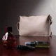 Сумка кросс-боди через плечо женская из натуральной кожи средняя Vintage leather-22648 Белая - изображение 7