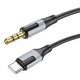 Кабель BOROFONE BL19 AUX Jack 3.5 to Type-C (1M) для Samsung/Xiaomi/Huawei/Meizu Чорний - зображення 1