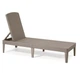 Шезлонг лежак з матрацом пластиковий капучино Keter Jaipur with cushion 255884 - зображення 5