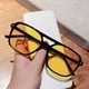 Сонцезахисні окуляри з жовтими лінзами "Vintage Aviator" Honey Fashion Accessories чорний (4-138) - изображение 2