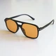 Сонцезахисні окуляри з жовтими лінзами "Vintage Aviator" Honey Fashion Accessories чорний (4-138) - изображение 7