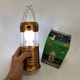 Ліхтар для кемпінгу CAMPING MH-5800T (6+1 LED) Brown / Сонячна батарея / функцією Powerbank - зображення 9