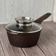 Набор кастрюль и сковорода с гранитным антипригарным покрытием Higher Kitchen HK-315 7 предметов цвет - Кофе - изображение 9