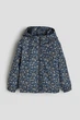 Куртка-ветровка синяя цветочный принт H&M 110-116см (400097773) - изображение 1