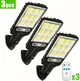 Набір вуличних світлодіодних ліхтарів Sensor Street Lamp 616-4 з датчиком руху на сонячній батареї 3 шт - зображення 1