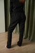 Піжама жіноча Handy Wear Linen Strip льон чорна S - зображення 7