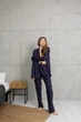 Піжама жіноча Handy Wear Linen Strip льон синя M - зображення 3