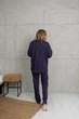 Піжама жіноча Handy Wear Linen Strip льон синя M - зображення 8