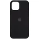 Чехол Fiji Silicone Case для Apple iPhone 13 бампер накладка Soft Touch с микрофиброй Black - изображение 2
