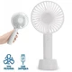 Портативный ручной аккумуляторный мини вентилятор Mini Fan XSFS-901 от USB белый - изображение 2